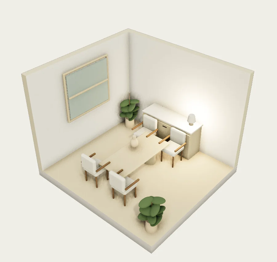 Four seats, with space to pass
